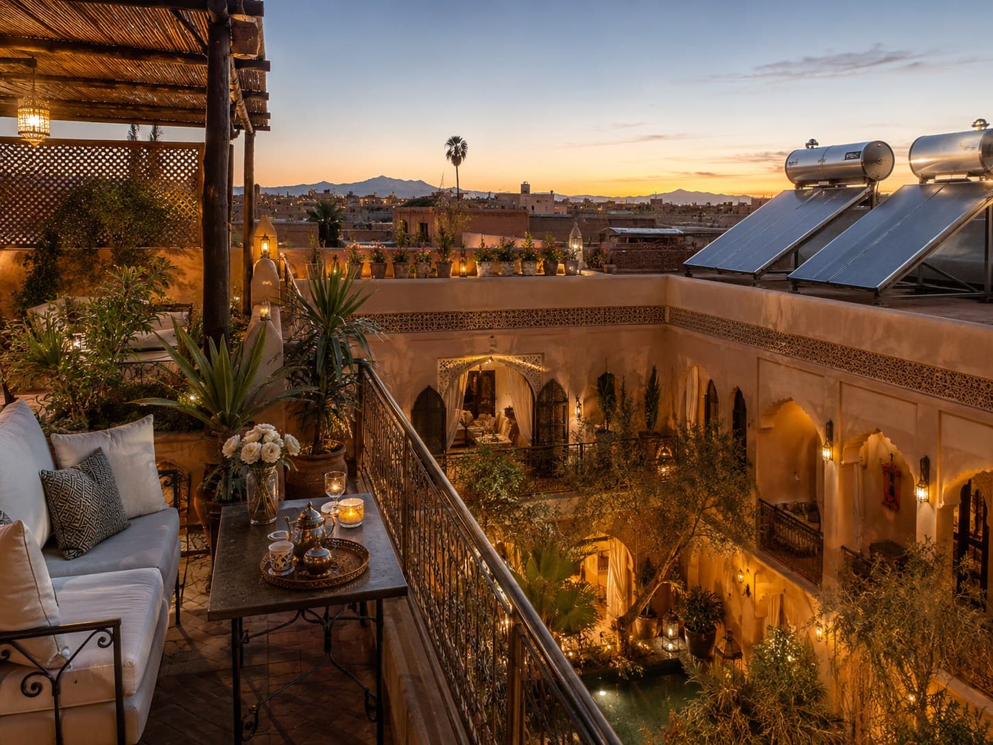 Hôtel ou riad au Maroc avec besoin d'optimisation énergie
