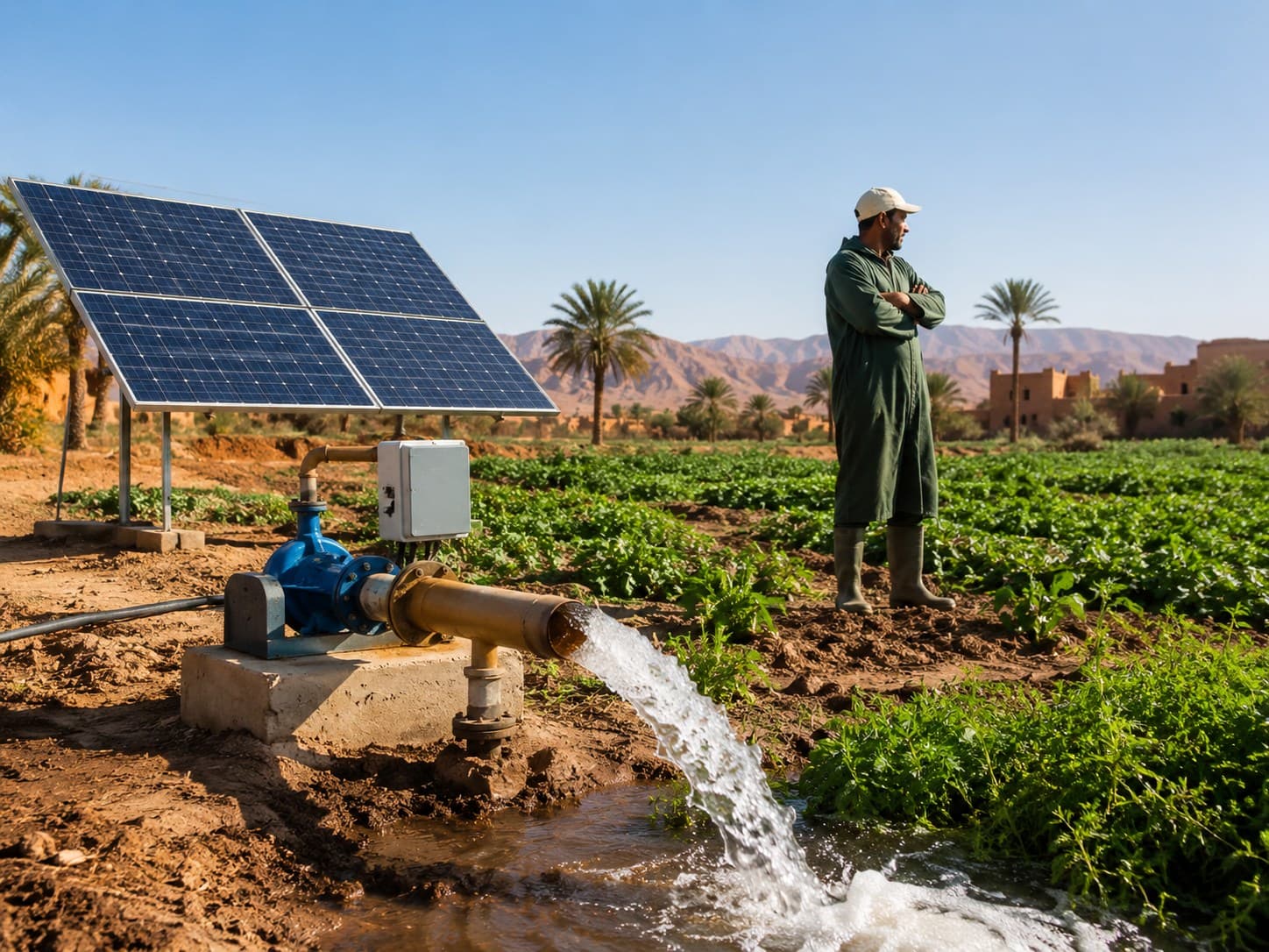 Pompage solaire agricole pour irrigation au Maroc